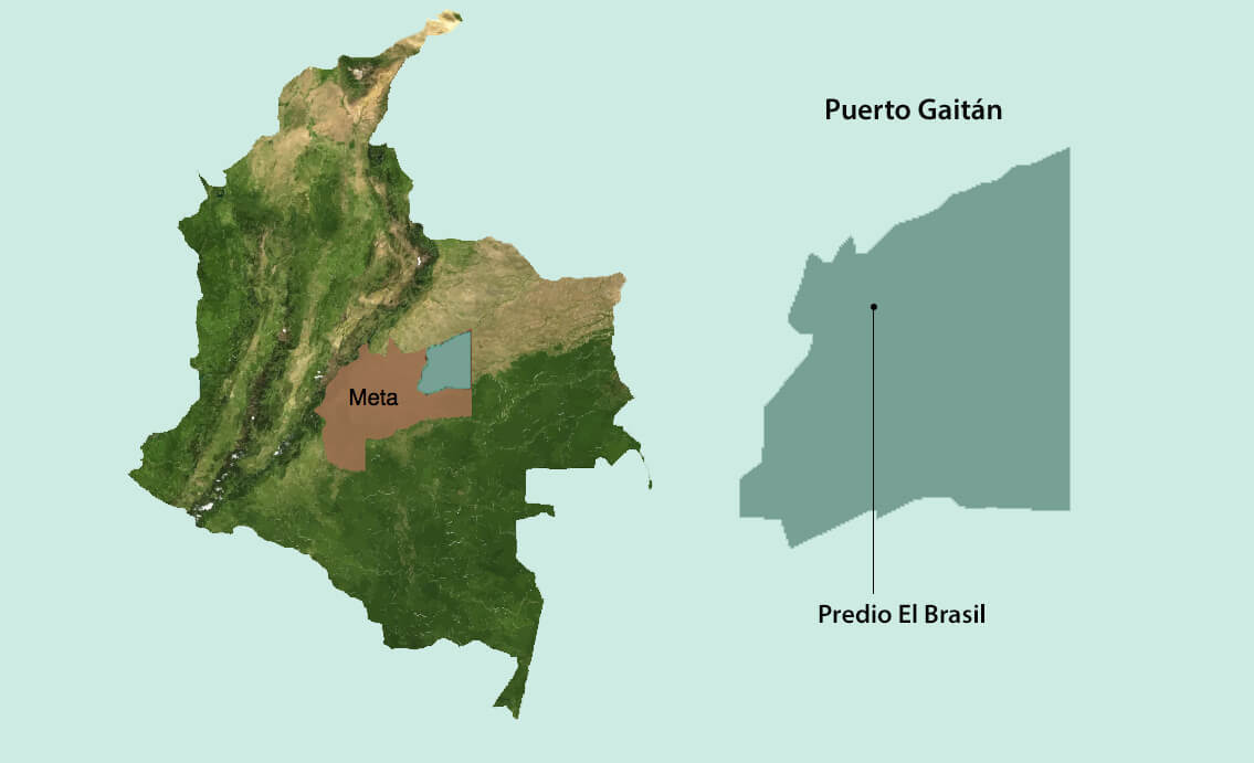 Mapa Puerto Gaitán